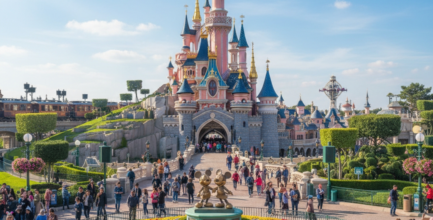 Transfer von Paris Beauvais nach Disneyland mit Disney24Cab