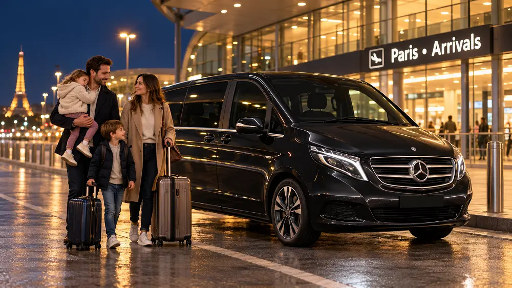 Late-night flight to Paris with Kids: Private Transfer Guide