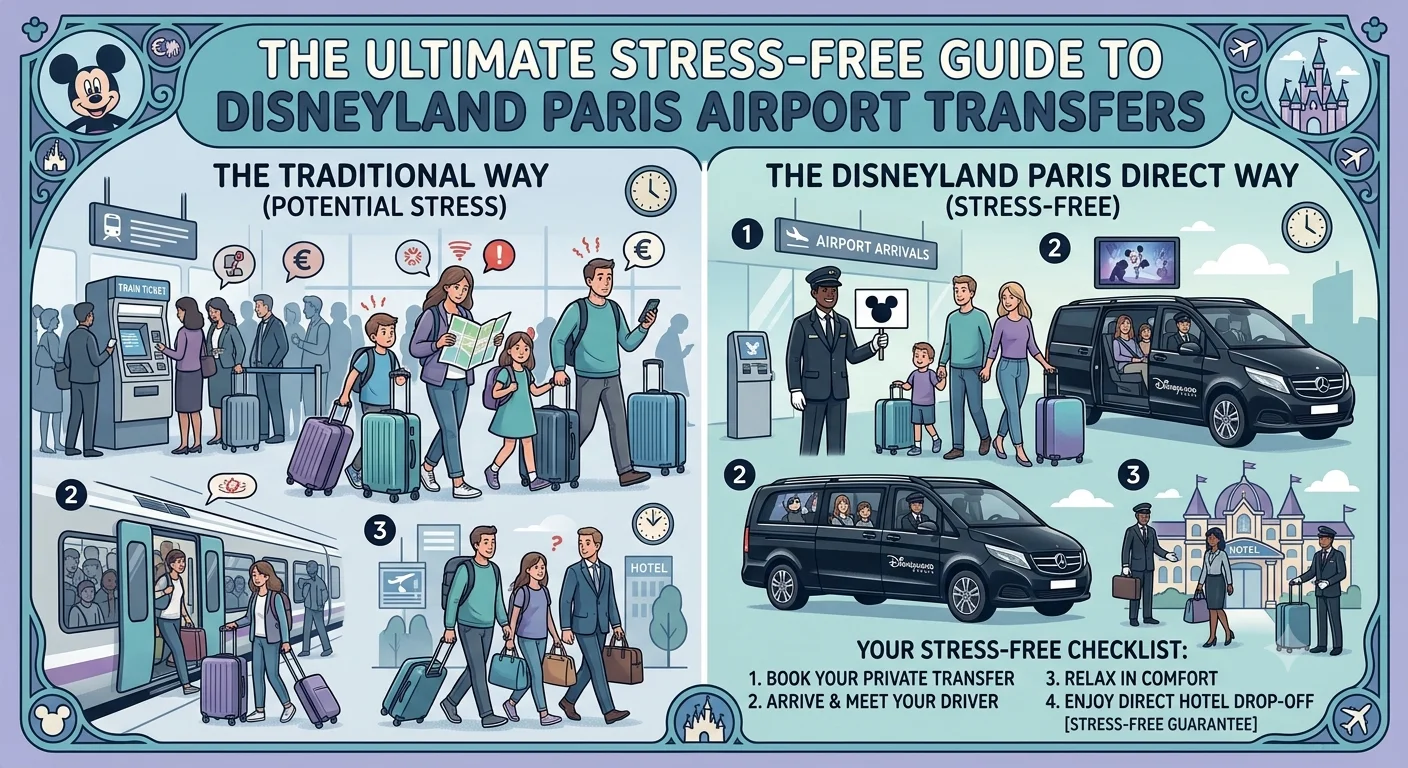 Stress-free Disneyland Paris Airport Transfer: CDG, Orly & Beauvais Shuttle Service